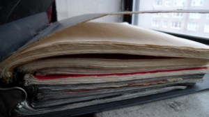 Years worth of diet and exercise notebooks